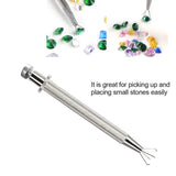 Jeweler's Pick-Up Tool 4 Prongs Tweezers for Jewelry Making L0159
