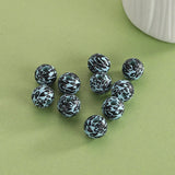 XUQIAN 100Pcs 10mm Leopard Round Wooden Beads For Necklace Making B0315