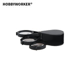 XUQIAN 2pcs 5.5*2.5cm Handheld Eye Loupe Jewelry Magnifier