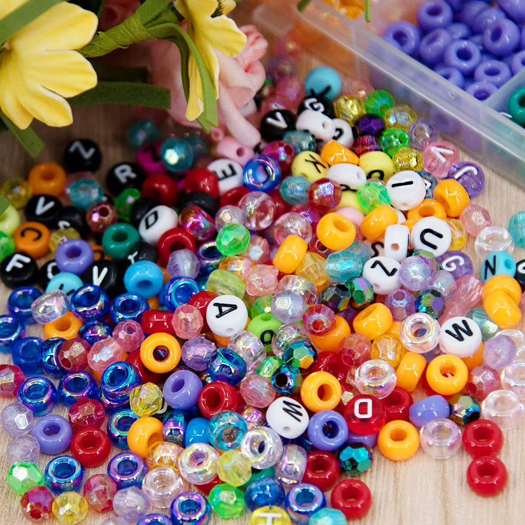 DIY Colorful Acrylic Bead Box for Jewelry Making Kits