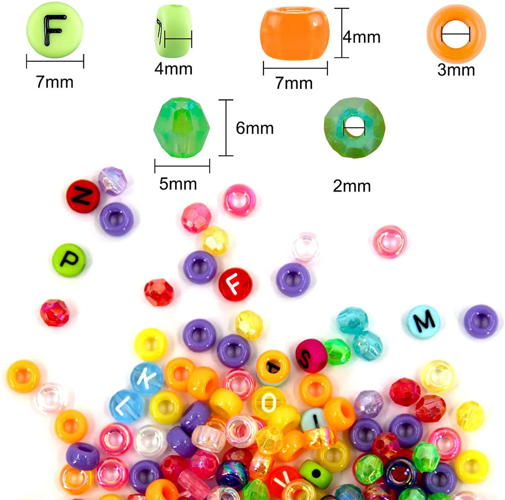 DIY Colorful Acrylic Bead Box for Jewelry Making Kits