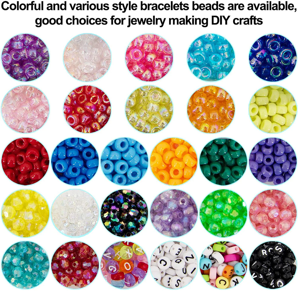 DIY Colorful Acrylic Bead Box for Jewelry Making Kits