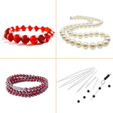 10pcs High Stainless Big Eye Beading Needles Hand Tools for Jewelry Making