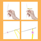 10pcs High Stainless Big Eye Beading Needles Hand Tools for Jewelry Making