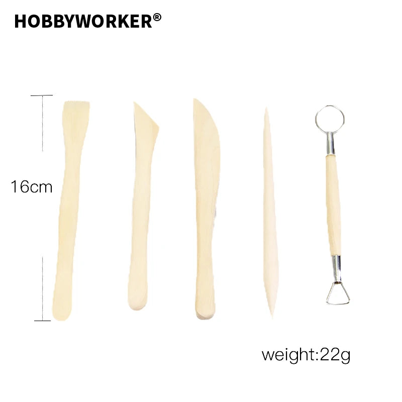 XUQIAN 5-Piece Polymer Clay Tools Kit for DIY Jewelry Making