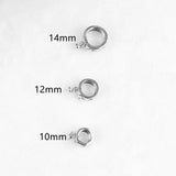 XUQIAN 10mm Round Bead Disc Buckle for DIY Bracelet Necklace Making A0043