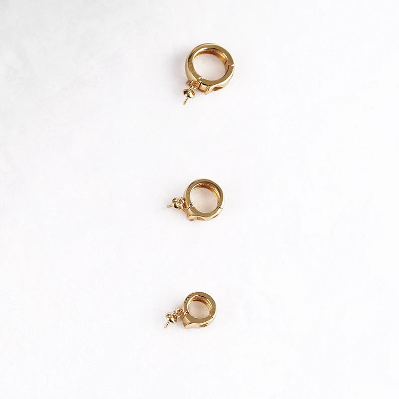 XUQIAN 10mm Round Bead Disc Buckle for DIY Bracelet Necklace Making A0043