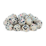 XUQIAN 15mm Silicone Leopard Print Loose Beads for Baby Teether Pacifier Chain