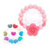 XUQIAN Silicone Small Love Heart Beads for DIY Necklace Pacifier Chain B0052