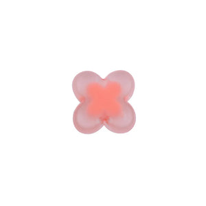 XUQIAN DIY Frosted Four-Leaf Clover Arcylic Frost Beads for Jewelry Making