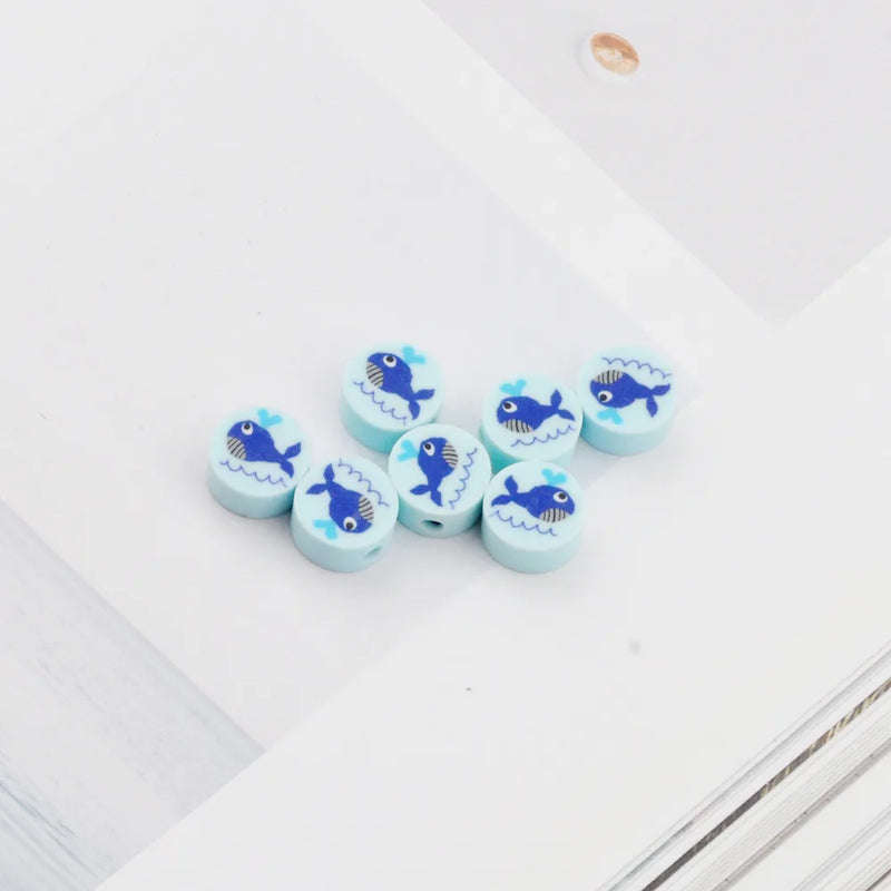 XUQIAN 80pcs Cartoon Animal Clay Beads Hair Accessories Bracelet Making