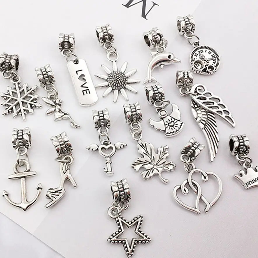 XUQIAN Colorful Alloy Bracelet Set for Teen Girls DIY Accessories