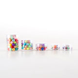 XUQIAN Mini Plastic Storage Box with 12 Small Round Bottles