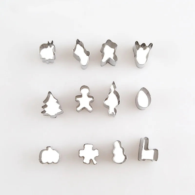 XUQIAN Stainless Steel 12pcs Metal Cutter Set For Jewelry Making