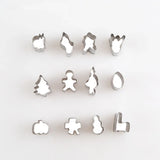 XUQIAN Stainless Steel 12pcs Metal Cutter Set For Jewelry Making