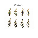 XUQIAN Enamel Eye Charms Pendant for Jewelry Making P0054