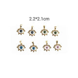 XUQIAN Enamel Eye Charms Pendant for Jewelry Making P0054