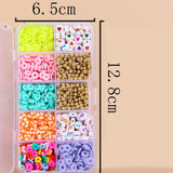 XUQIAN 10 Grid Kids' Educational Soft Pottery Set Letter Beads A0146