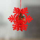 10pcs Wooden Five-pointed Star Bell Pendant for Jewelry Gift