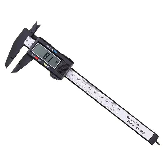 150mm Electronic Carbon Fiber Digital Caliper Jewelry Measuring Tool