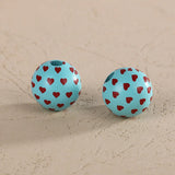 XUQIAN 16mm Tattoo Wood Beads Mixed Love for Kids Jewelry Making
