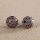 XUQIAN 16mm Tattoo Wood Beads Mixed Love for Kids Jewelry Making