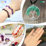 XUQIAN 28 Colors Crystal Beads Jewelry Kit with Wire & Pliers