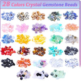 XUQIAN 28 Colors Crystal Beads Jewelry Kit with Wire & Pliers