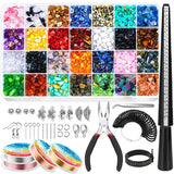 XUQIAN 28 Colors Crystal Beads Jewelry Kit with Wire & Pliers