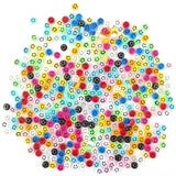 XUQIAN 300pcs Beads Kits with Elastic String Earring Hooks