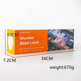 Wooden Bead Loom Weaving Machine for Necklaces Bracelets