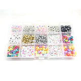 XUQIAN Mixed Loose Beads 750pcs for DIY Jewelry Making
