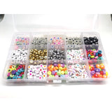 XUQIAN Mixed Loose Beads 750pcs for DIY Jewelry Making