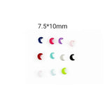Moon Shape Enamel Charms Pendant for DIY Jewelry Making P0138