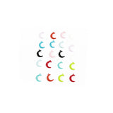 Moon Shape Enamel Charms Pendant for DIY Jewelry Making P0138