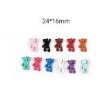 XUQIAN 5ps 3D Bear Pendant for DIY Jewelry P0122