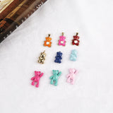 XUQIAN 5ps 3D Bear Pendant for DIY Jewelry P0122
