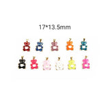 XUQIAN 5ps 3D Bear Pendant for DIY Jewelry P0122
