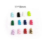 XUQIAN 5ps 3D Bear Pendant for DIY Jewelry P0122