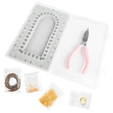 Travel Jewelry Making Set with Bead Board & Pliers