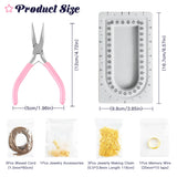 Travel Jewelry Making Set with Bead Board & Pliers
