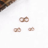 XUQIAN 14mm 8-Character Buckle for Keychain Bracelet Necklace A0042