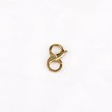 XUQIAN 14mm 8-Character Buckle for Keychain Bracelet Necklace A0042