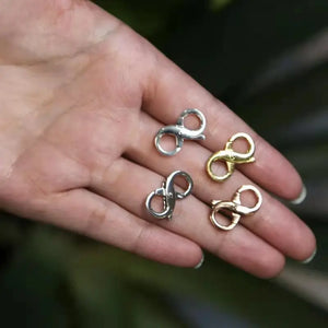 XUQIAN 14mm 8-Character Buckle for Keychain Bracelet Necklace A0042