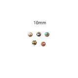 XUQIAN 5pcs Cartoon Drops Enamel Eyes Smiley Face Beads for Bracelet B0275