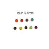 XUQIAN 5pcs Cartoon Drops Enamel Eyes Smiley Face Beads for Bracelet B0275