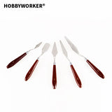 XUQIAN 5pcs Palette Set Scraper Spatula Art Tools for Oil Paint Canvas