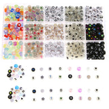 XUQIAN 750pcs 7mm DIY Acrylic Letter Beads Jewelry Making Kit