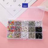 XUQIAN 750pcs 7mm DIY Acrylic Letter Beads Jewelry Making Kit