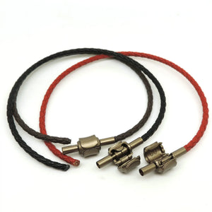 XUQIAN Round Braided Cowhide Leather Cord 2.5mm Men Necklace Bracelet A0056